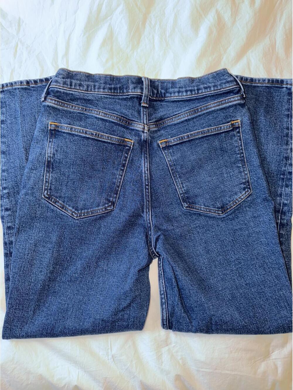 Abercrombie & Fitch The Ankle Straight Ultra High Rise Jeans Blue Size 28/6 - Picture 3 of 4